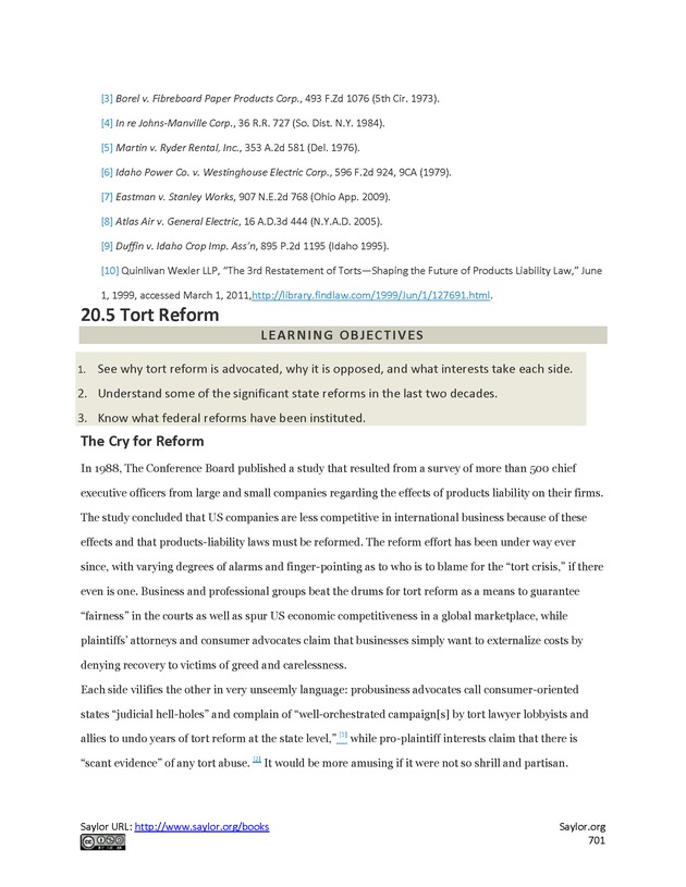Business Law and the Legal Environment - Page 701